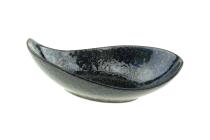R&auml;ucherschale YUNA - schwarz gesprenkelte Keramikschale