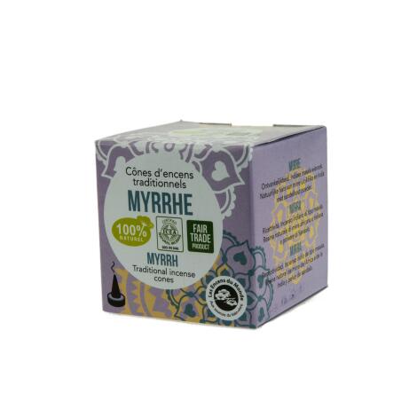 MYRRHE - 100 % natürliche Räucherkegel Aromandise