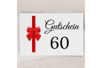 60 EUR Gutschein - digitaler Code + PDF