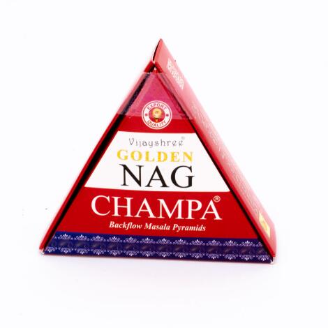 Golden NAG CHAMPA Backflow Masala Räucherkegel Vijayshree